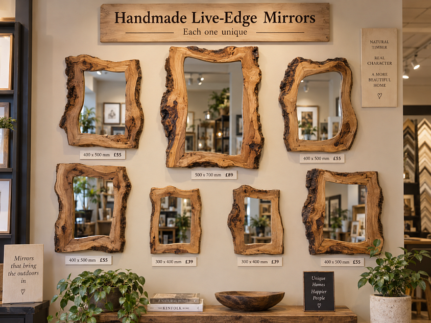 Live edged mirrors made to order ...Xmas???